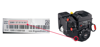 Snow Blower Engine Model Number Location